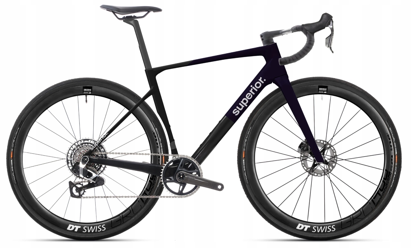 Rower karbonowy gravel Superior XR 9.9 GR black 56cm RED XPLR AXS 1x13
