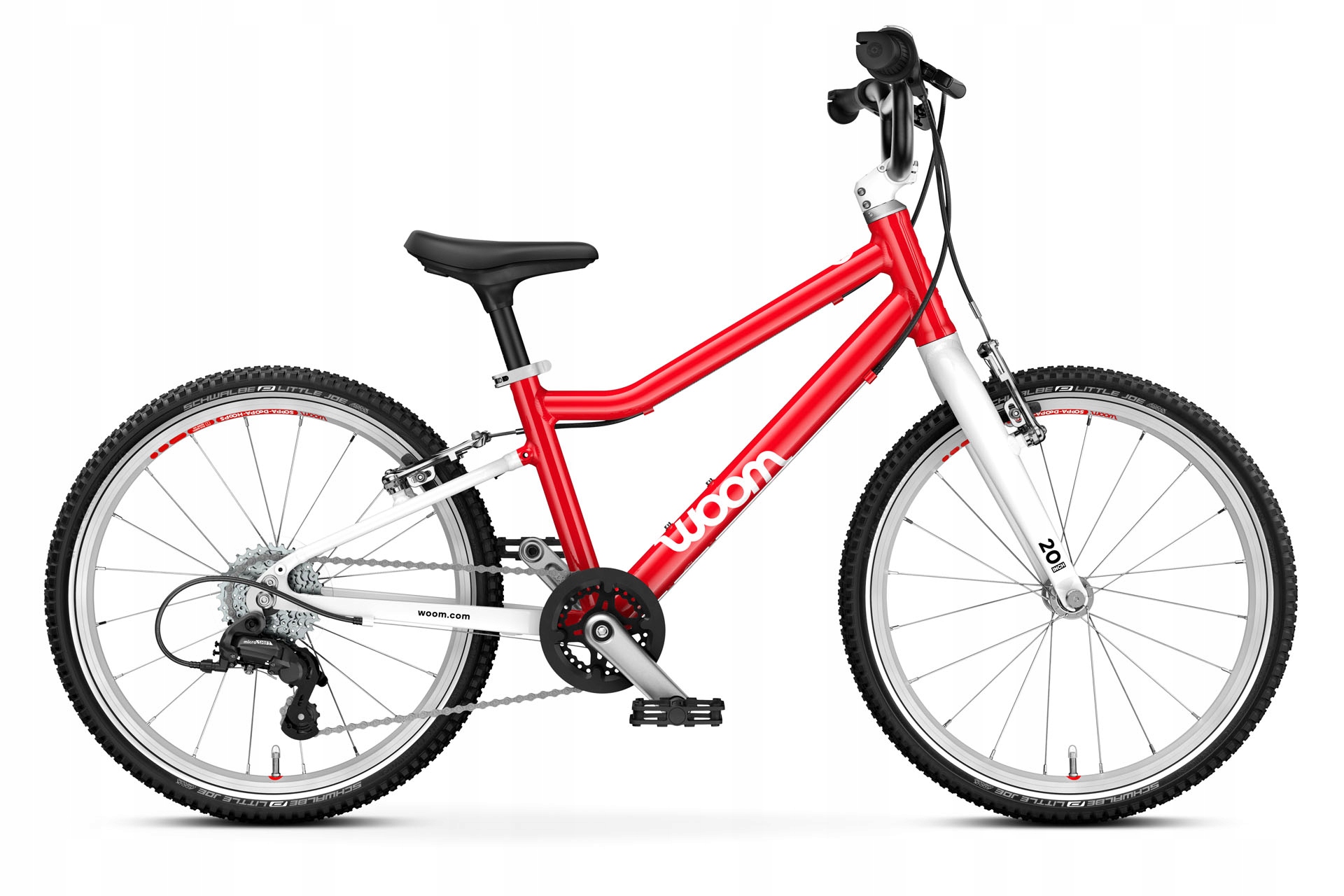 Rower MTB Woom GO 4 rama mniejsza koło 20 " czerwony