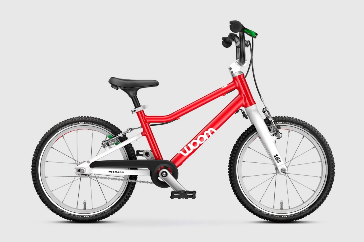 Rower dziecięcy MTB Woom GO 3 koło 16 " czerwony